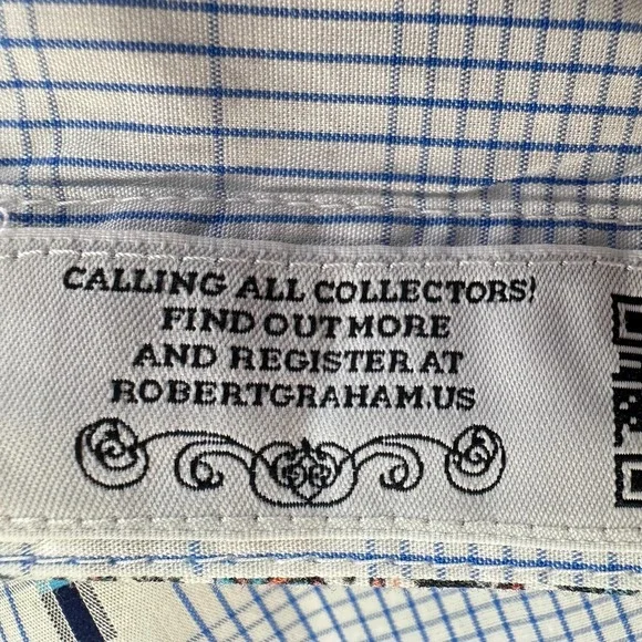 Robert Graham Multi-Color Striped Button Front Shirt Mens Sz 3XL Whimsy Artsy - Picture 7 of 12